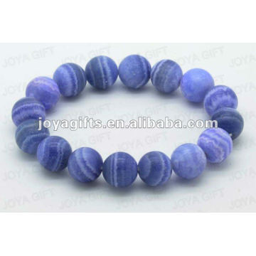 Blue Agate Bead stretch Bracelets